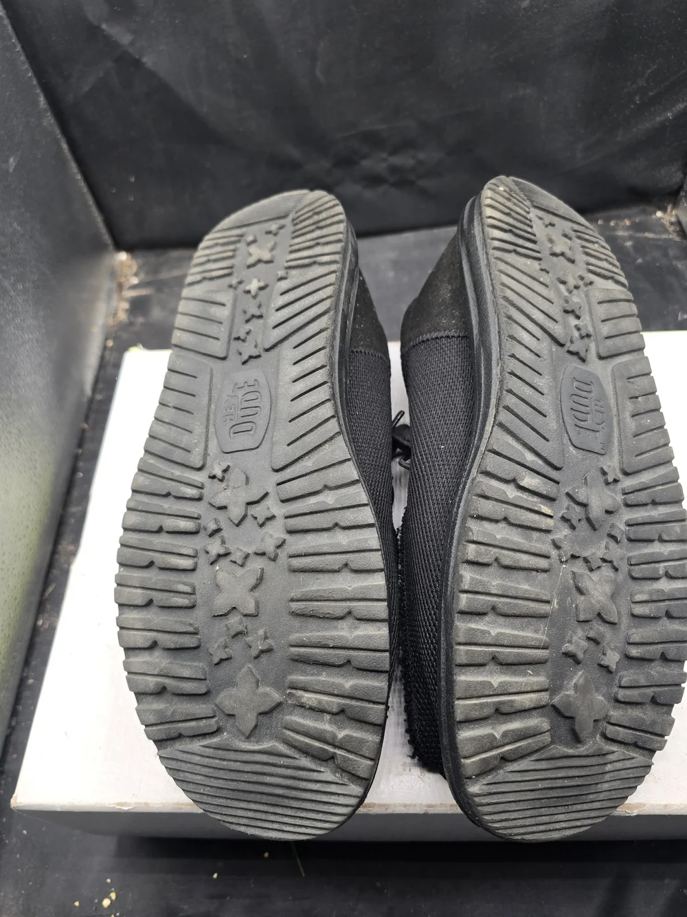 Hey‎ Dude Wally Knit Slip-On Sneakers in Black